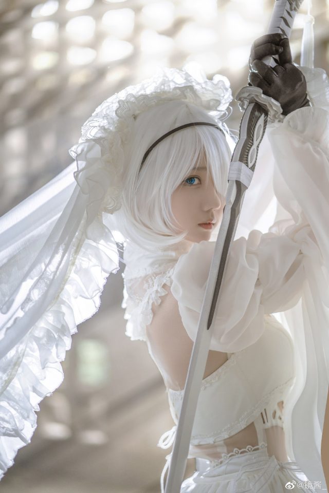 coser@镜酱cos图集 | 国内小姐姐_镜酱cos“婚纱版”2B