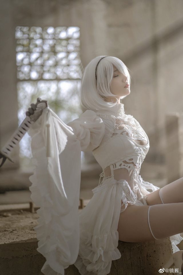 coser@镜酱cos图集 | 国内小姐姐_镜酱cos“婚纱版”2B