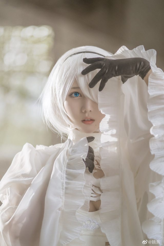 coser@镜酱cos图集 | 国内小姐姐_镜酱cos“婚纱版”2B