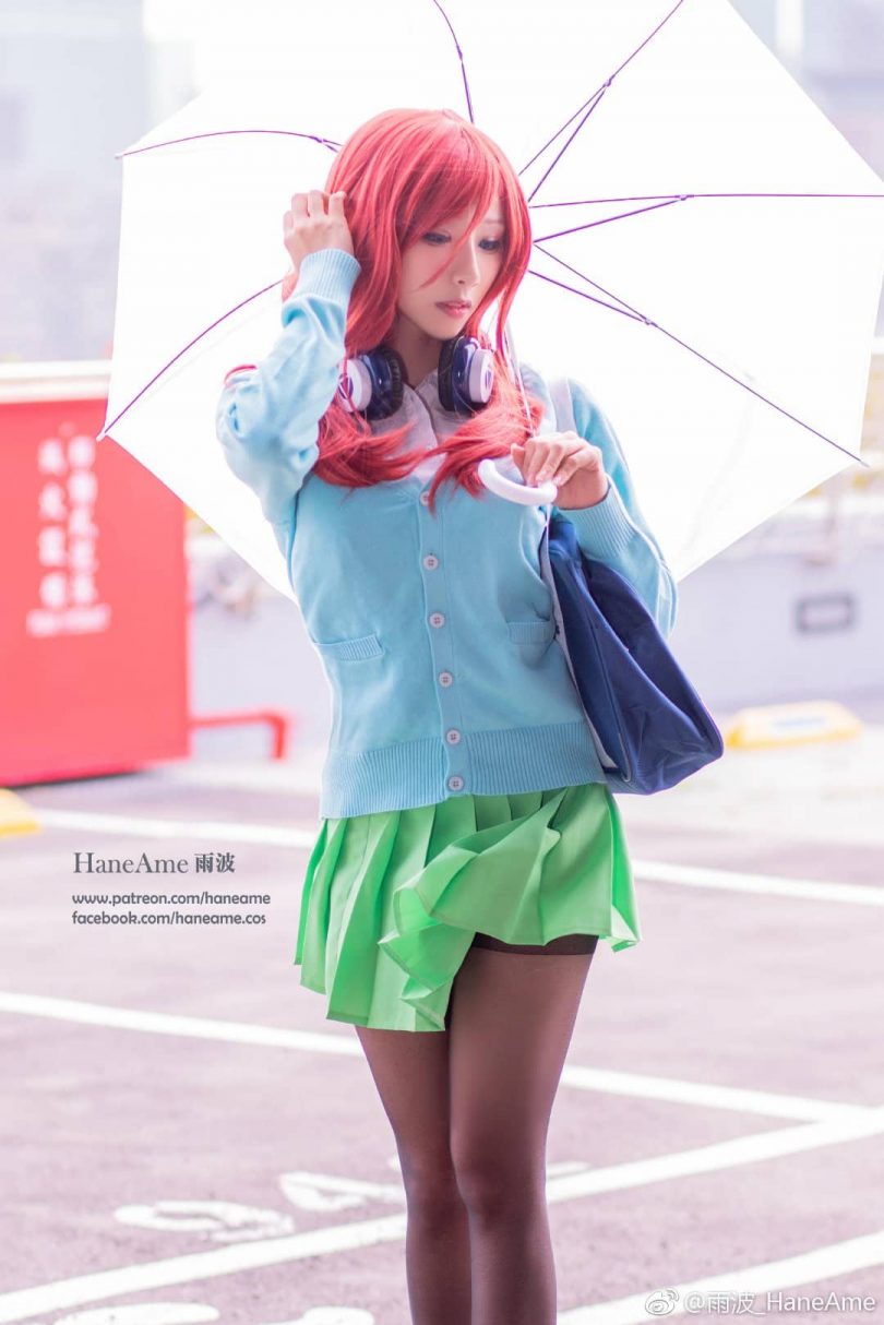 HaneAme雨波cos中野三玖 | HaneAme雨波_Go-Toubun no Hanayome cos [15P]