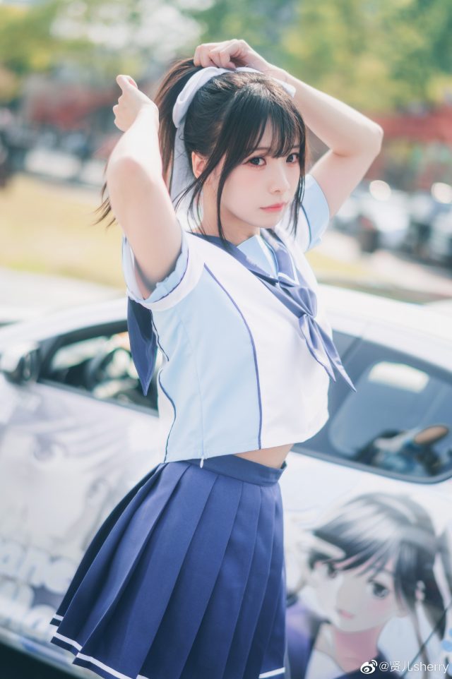 贤儿sherry cos《Love Plus》高岭爱花，绽放可爱迷人的魅力