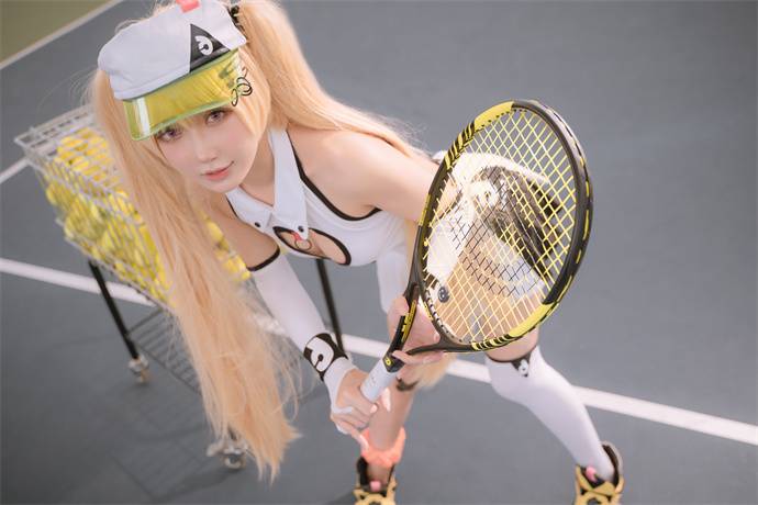 阿包也是兔娘cos史尔特尔贝奇网球服作品-1