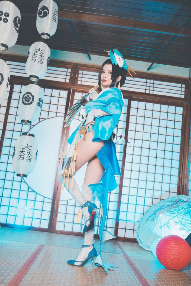 不知火舞cosplay美照曝光！知名coser Rioko凉凉子完美演绎经典角色-1