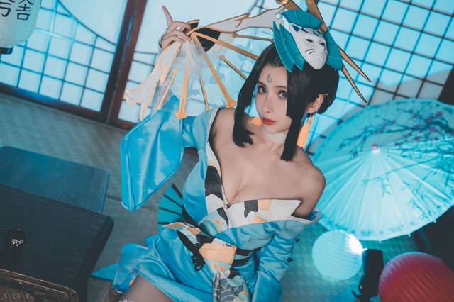 不知火舞cosplay美照曝光！知名coser Rioko凉凉子完美演绎经典角色-1