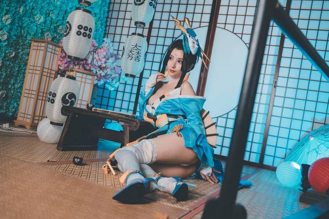 不知火舞cosplay美照曝光！知名coser Rioko凉凉子完美演绎经典角色-1