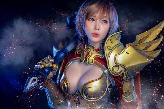 《灵魂之声》弓箭手与圣骑士cosplay螺旋猫团队Tasha & Doremi带来的金色时刻！-1