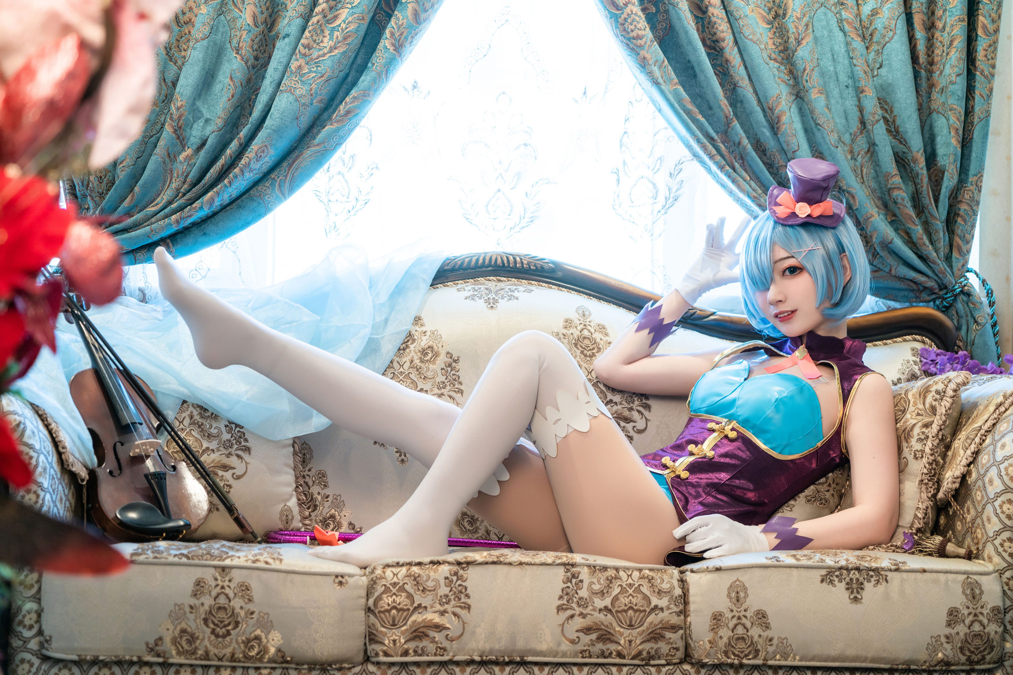 蕾姆魔术师 Cosplay 少女 可爱 二次元