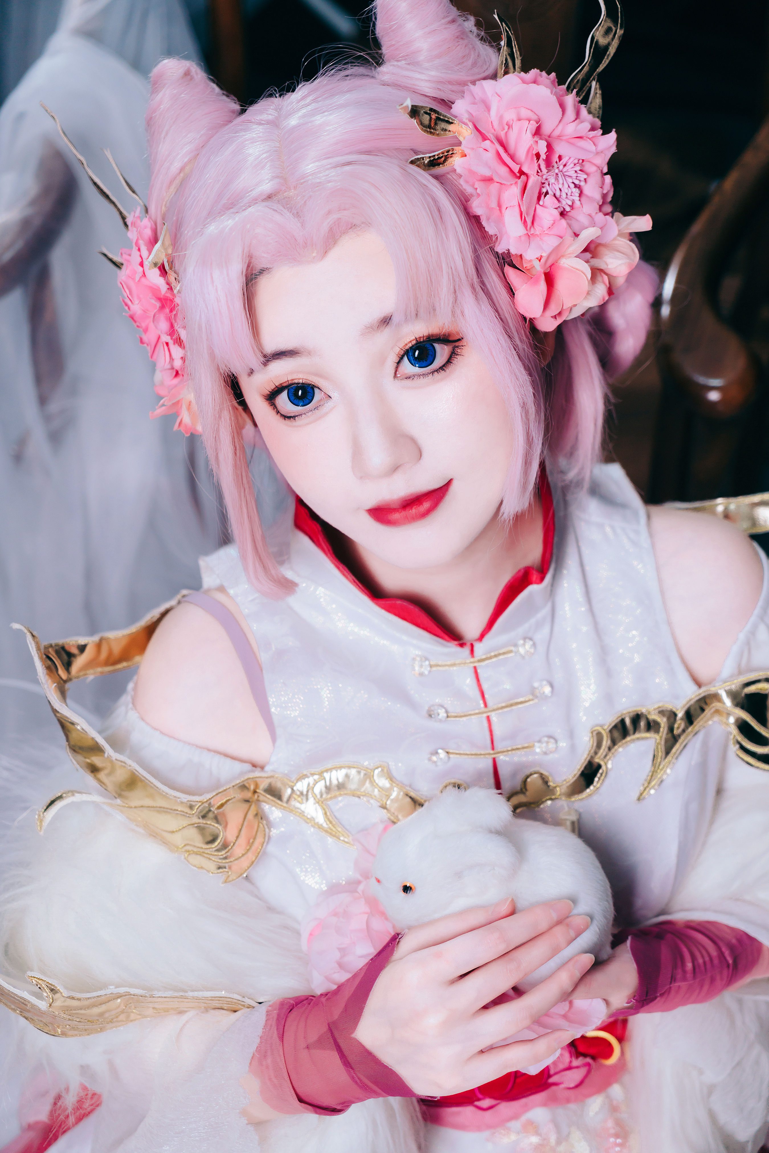 嫦娥拒霜思 Cosplay 二次元 美少女 写真 旗袍