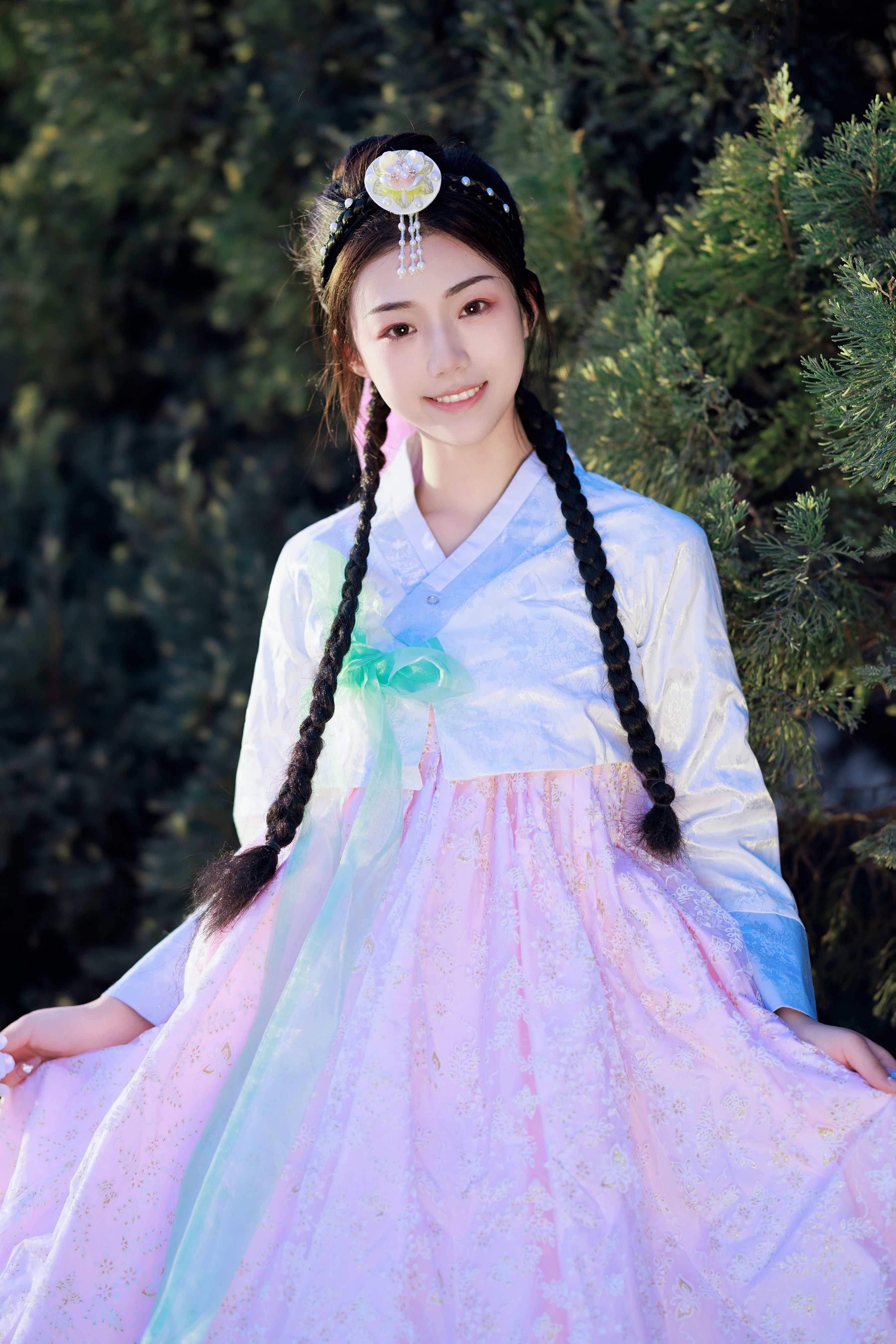 朝鲜公主 清纯 少女 小清新 写真 民族风 姑娘 可爱