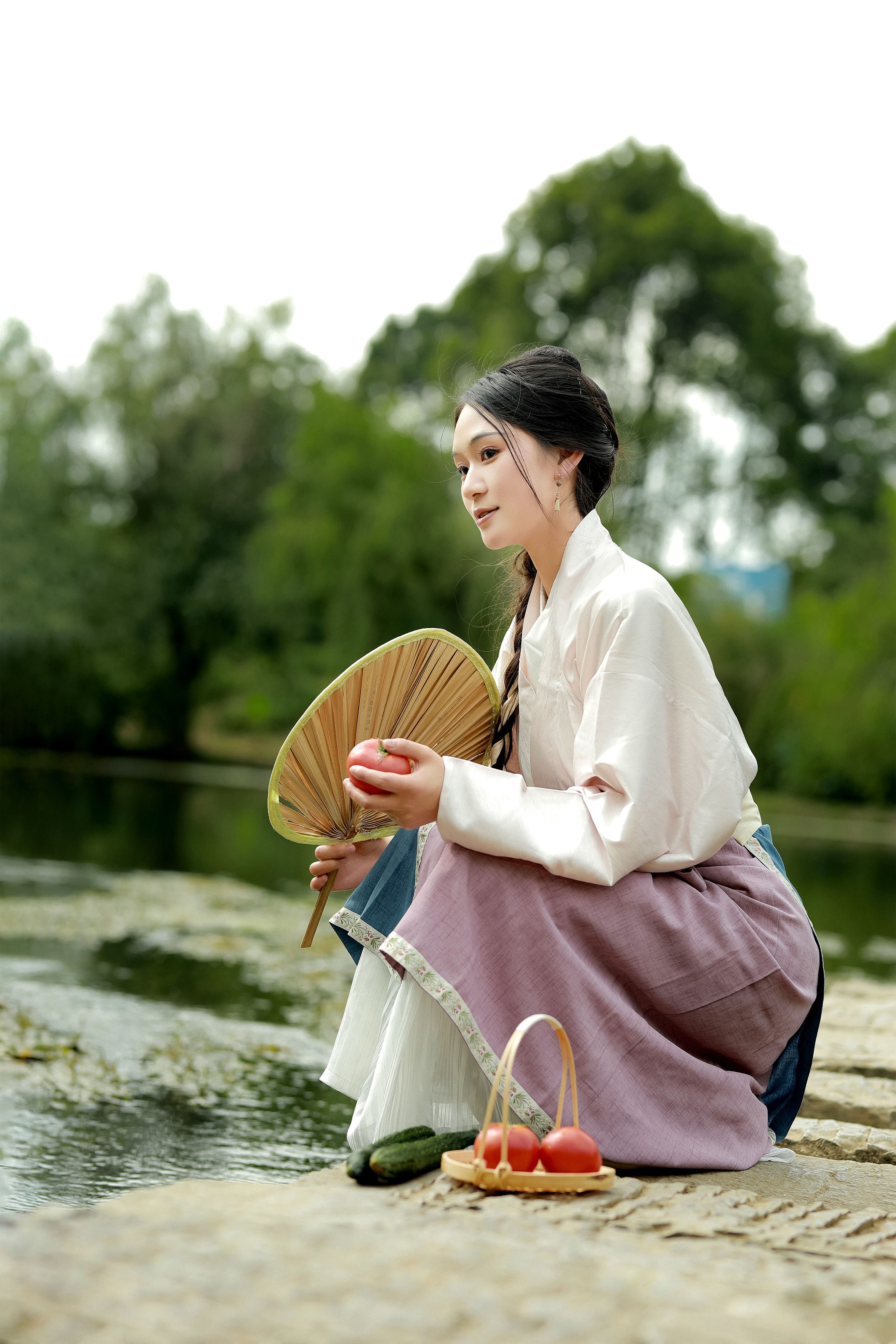 村居 古风 摄影 意境 情感 女人 国风