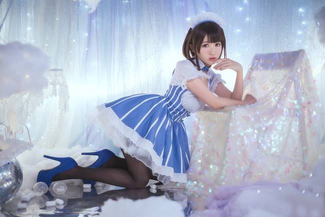 《路人女主的养成方法》女仆版加藤惠cosplay作品欣赏鳗鱼霏儿精彩演绎-1