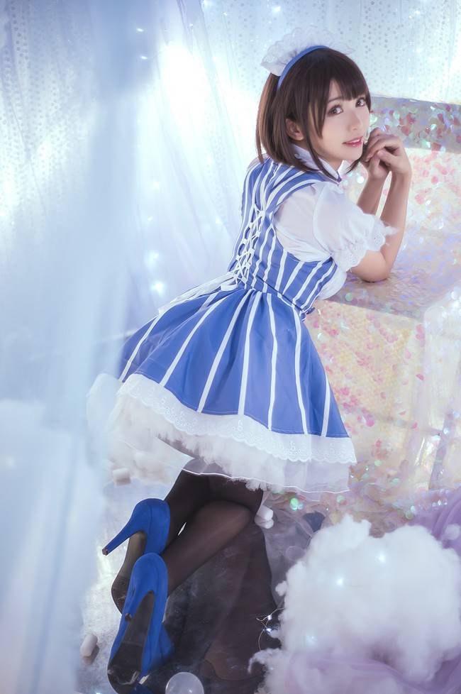 《路人女主的养成方法》女仆版加藤惠cosplay作品欣赏鳗鱼霏儿精彩演绎-1