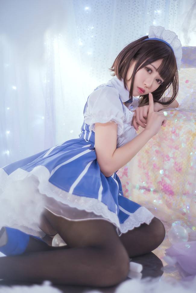 《路人女主的养成方法》女仆版加藤惠cosplay作品欣赏鳗鱼霏儿精彩演绎-1