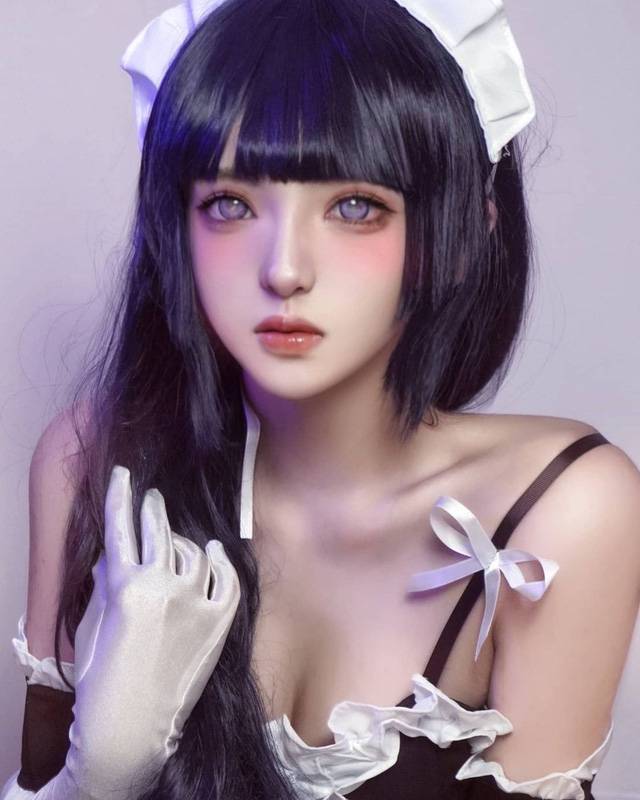 coser@啊川_Azey带来迷人火影忍者日向雏田cosplay作品-1