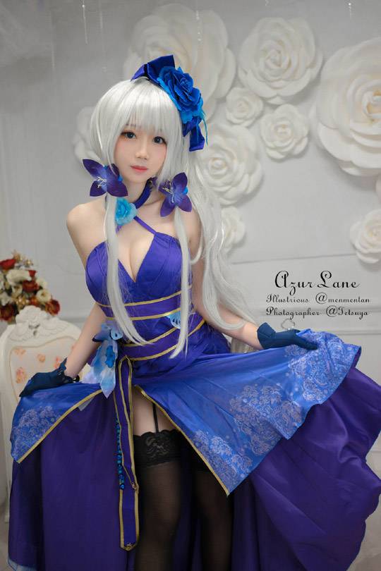 焖焖碳cosplay《碧蓝航线》光辉，“永不落幕的茶会”的完美还原-1