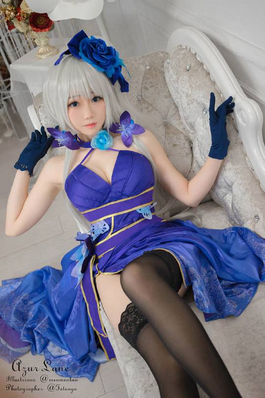 焖焖碳cosplay《碧蓝航线》光辉，“永不落幕的茶会”的完美还原-1