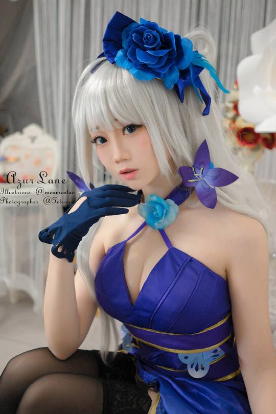 焖焖碳cosplay《碧蓝航线》光辉，“永不落幕的茶会”的完美还原-1