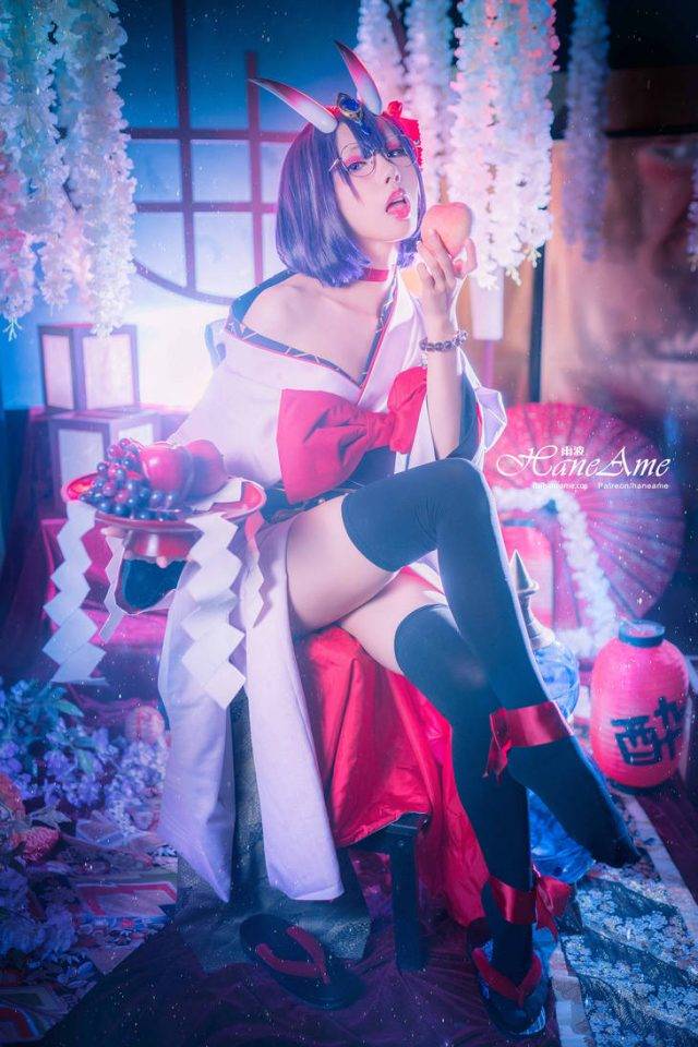 酒吞童子cosplay作品欣赏雨波_HaneAme神秘妖媚风格惊艳呈现-1