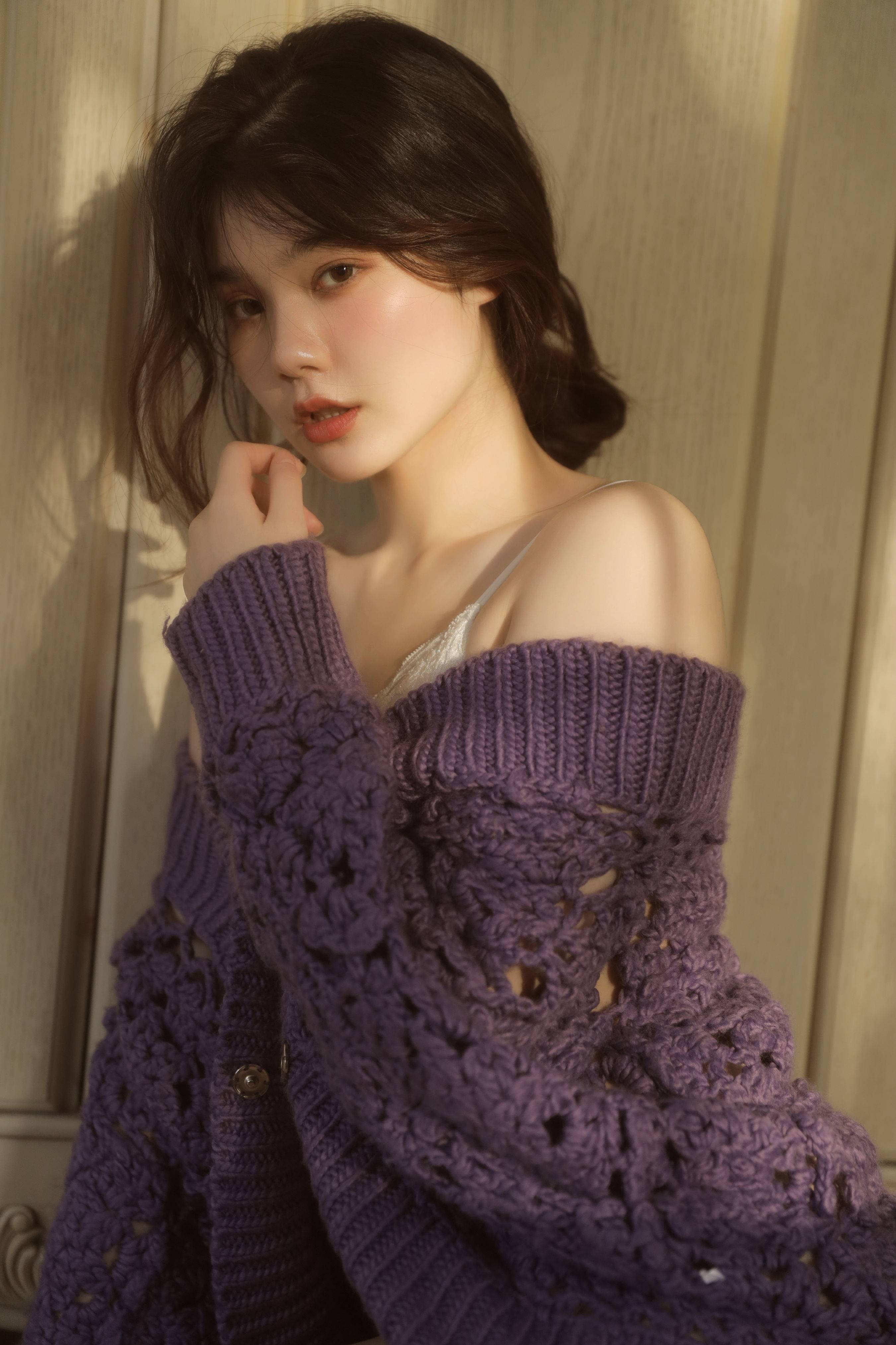 紫色 模特 私房摄影 人像&YiTuYu艺图语-3
