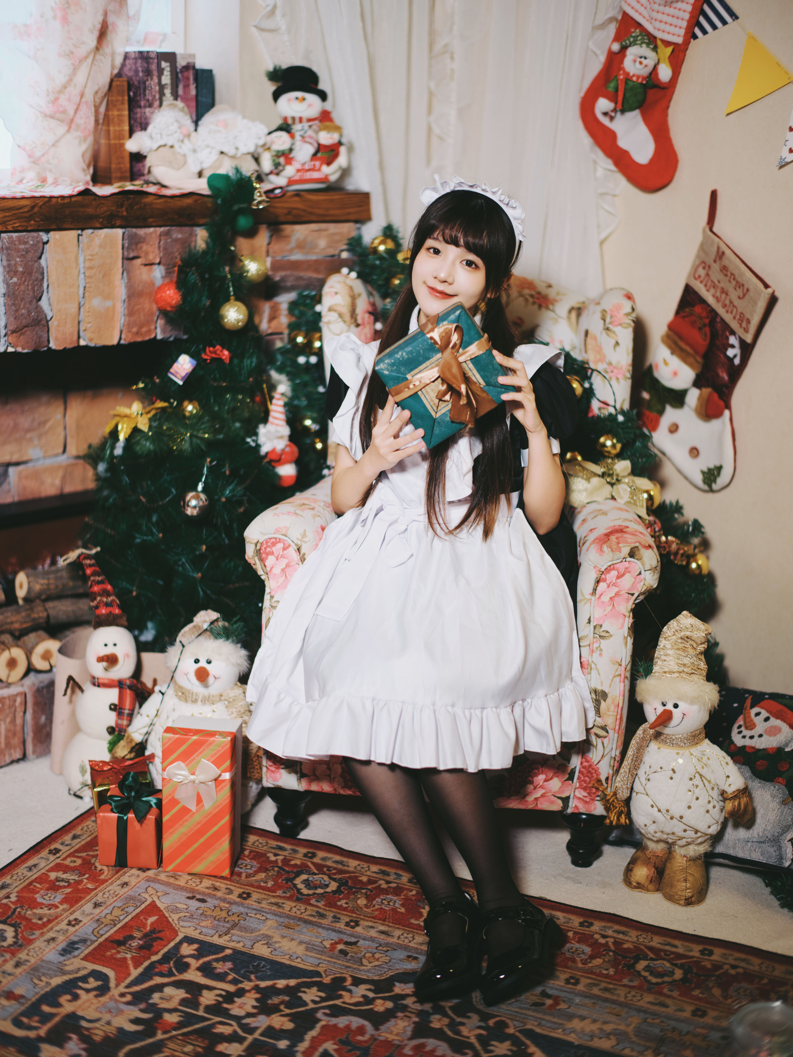 圣诞女仆 可爱 美少女 节日 圣诞节 写真&YiTuYu艺图语-5