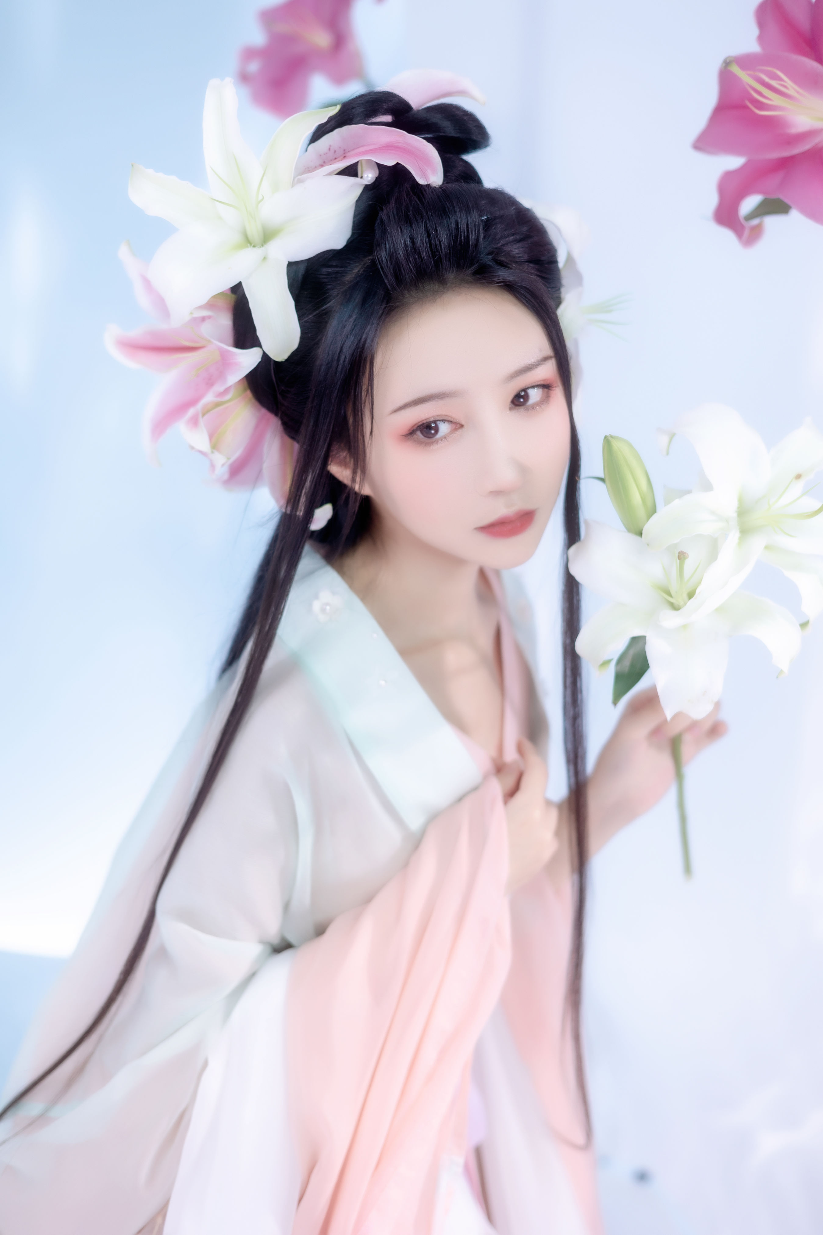 望春风 汉服 古装 美人 花 绝色 美图&YiTuYu艺图语-5