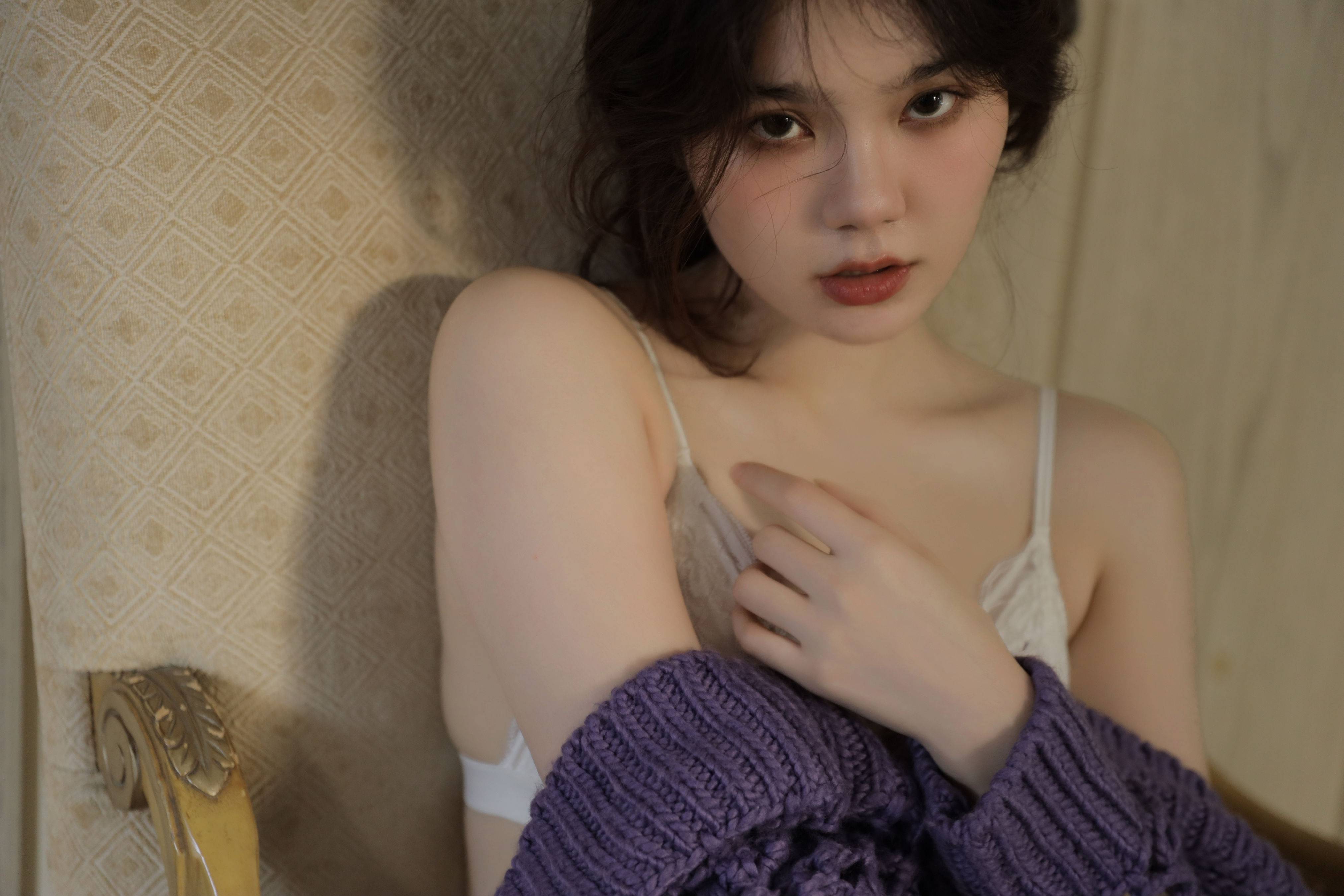 紫色 模特 私房摄影 人像&YiTuYu艺图语-4