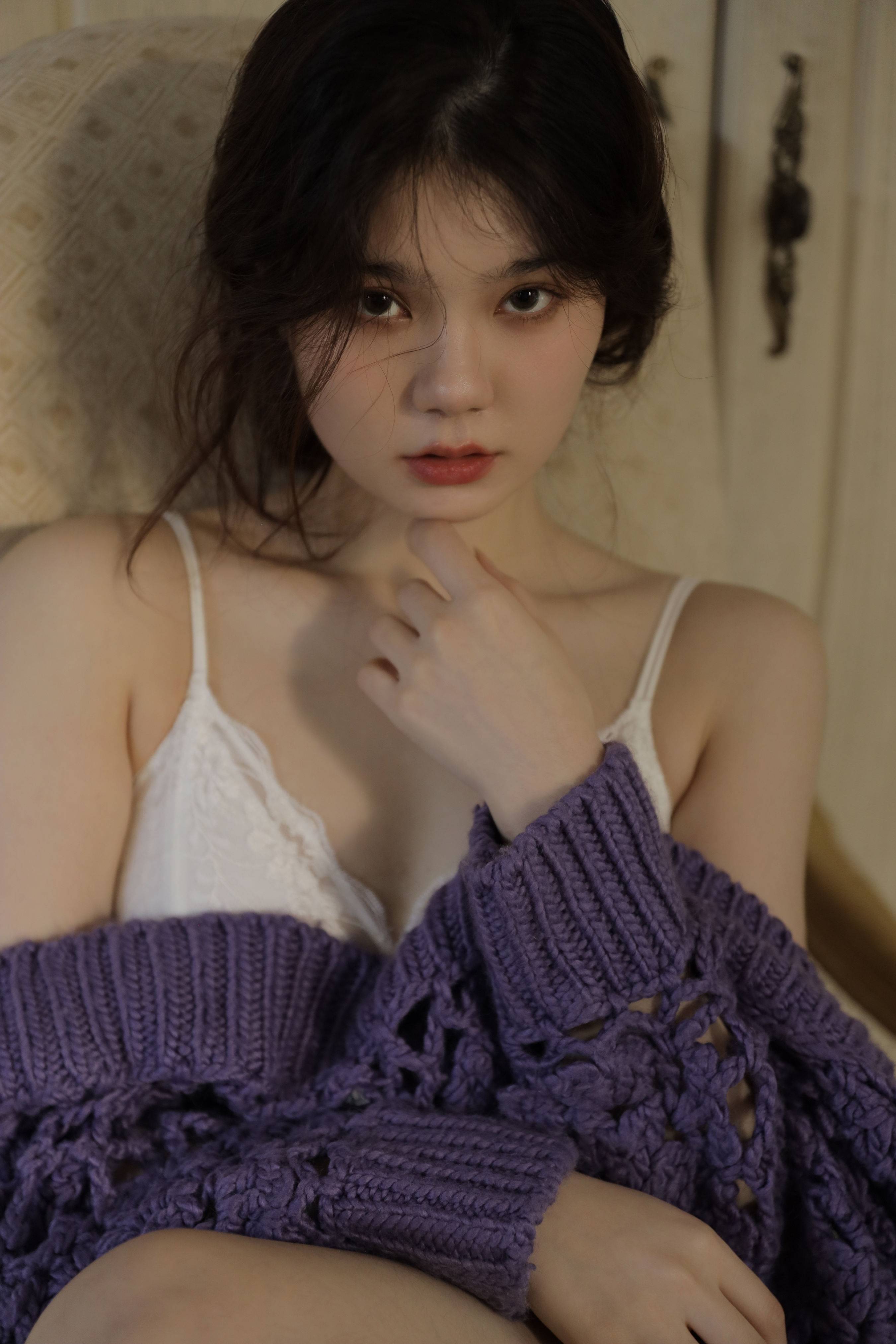 紫色 模特 私房摄影 人像&YiTuYu艺图语-5