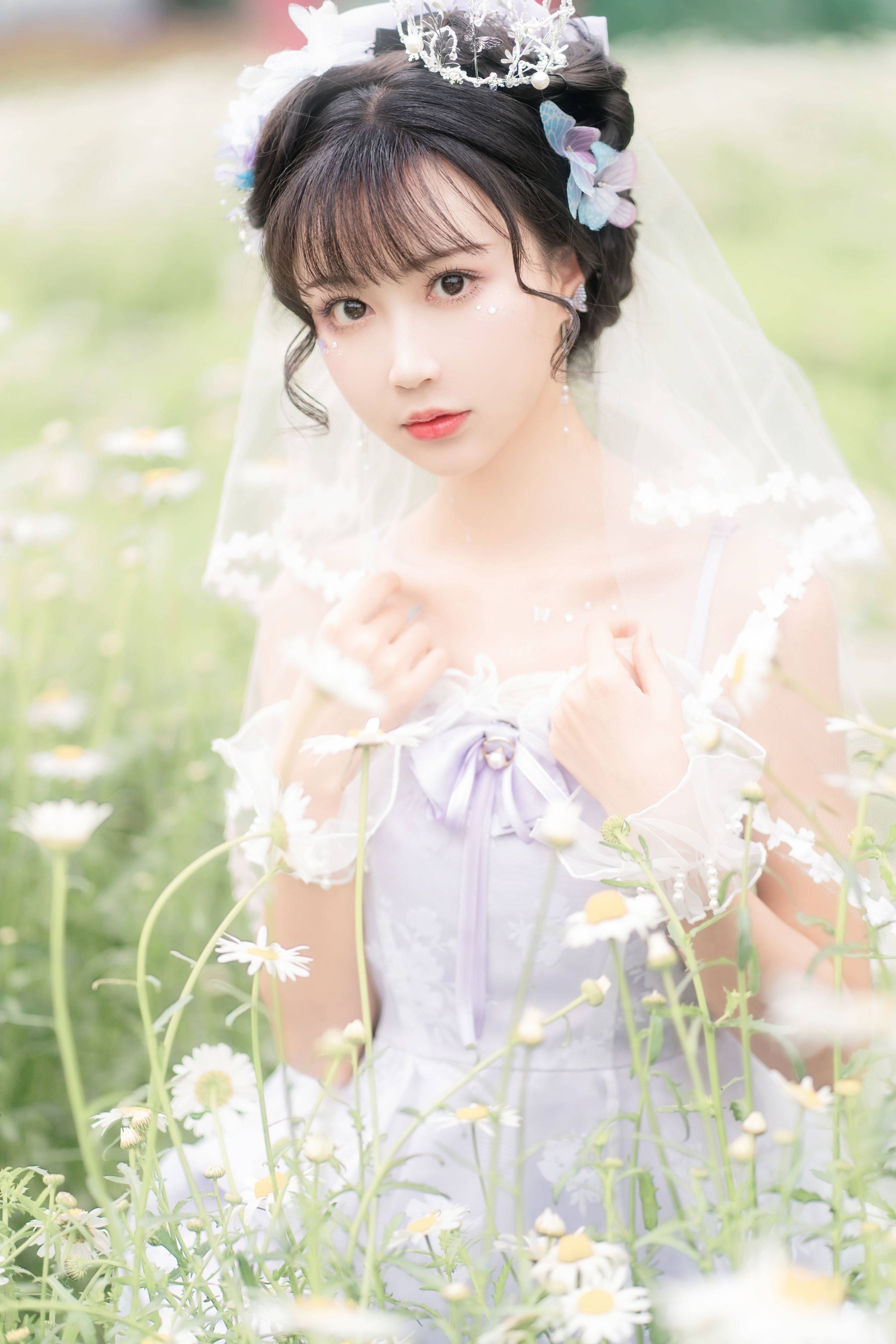 星光浪漫 精美 小清新 漂亮 优美 花 婚纱 少女&YiTuYu艺图语-2