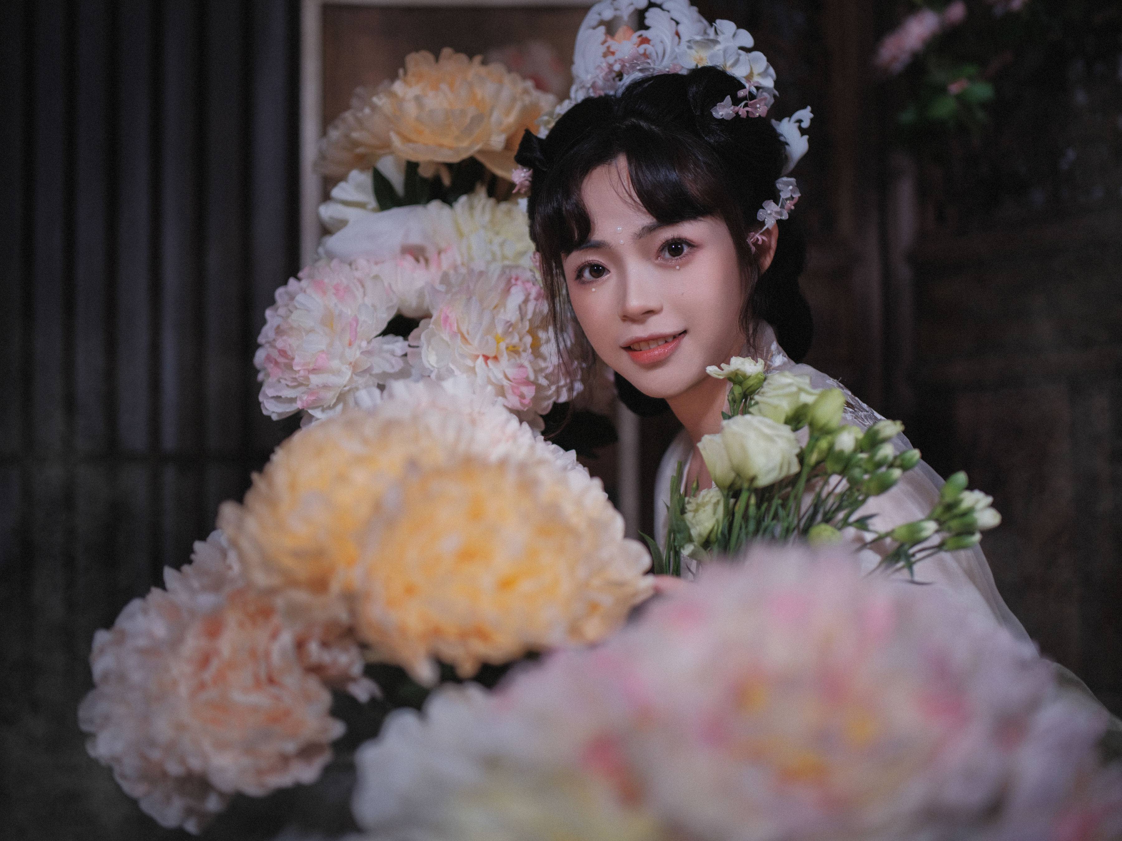 花神 暗黑系 模特 古装 花 美人写真&YiTuYu艺图语-3