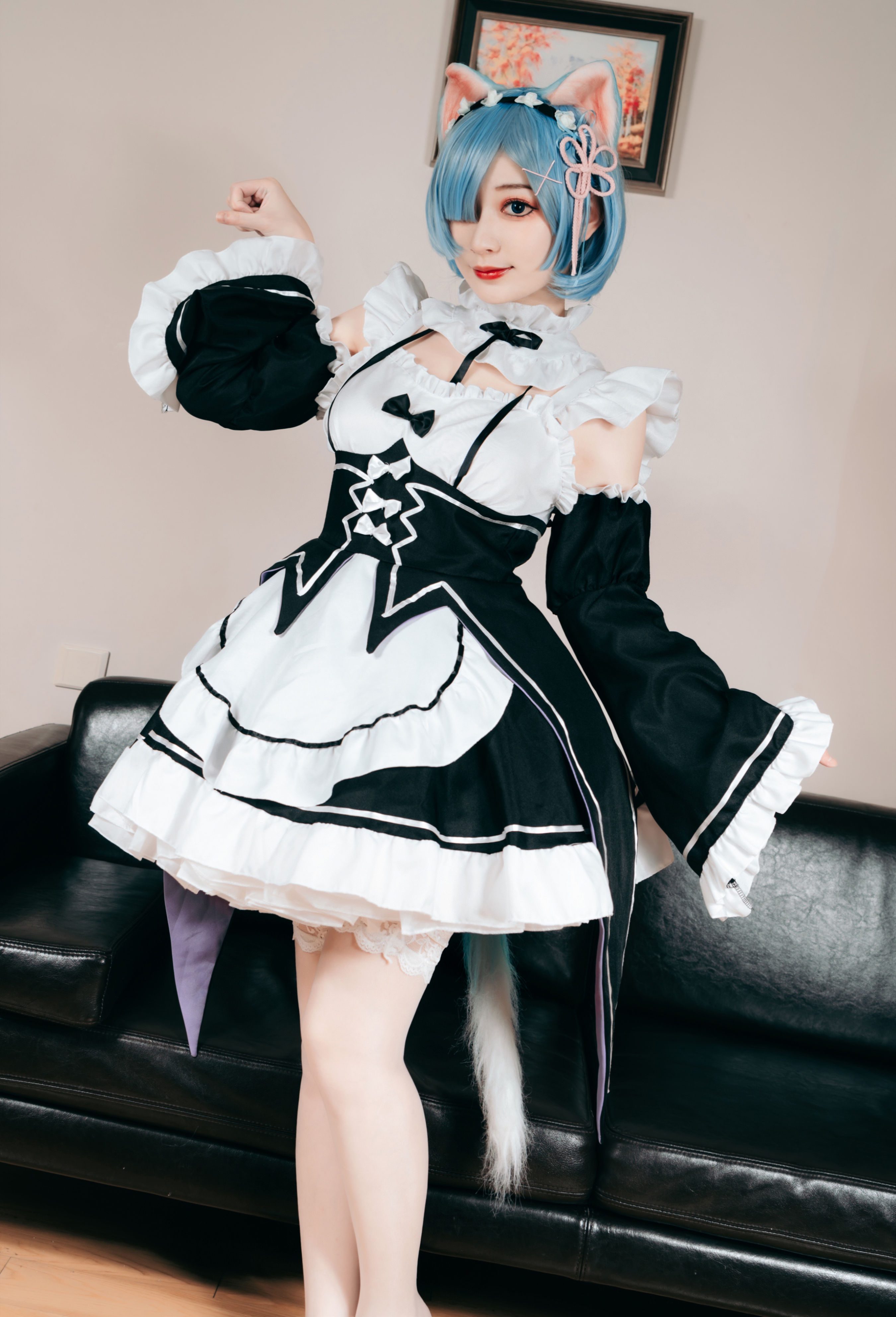 蕾姆猫 Cosplay 二次元 制服 福利 美少女