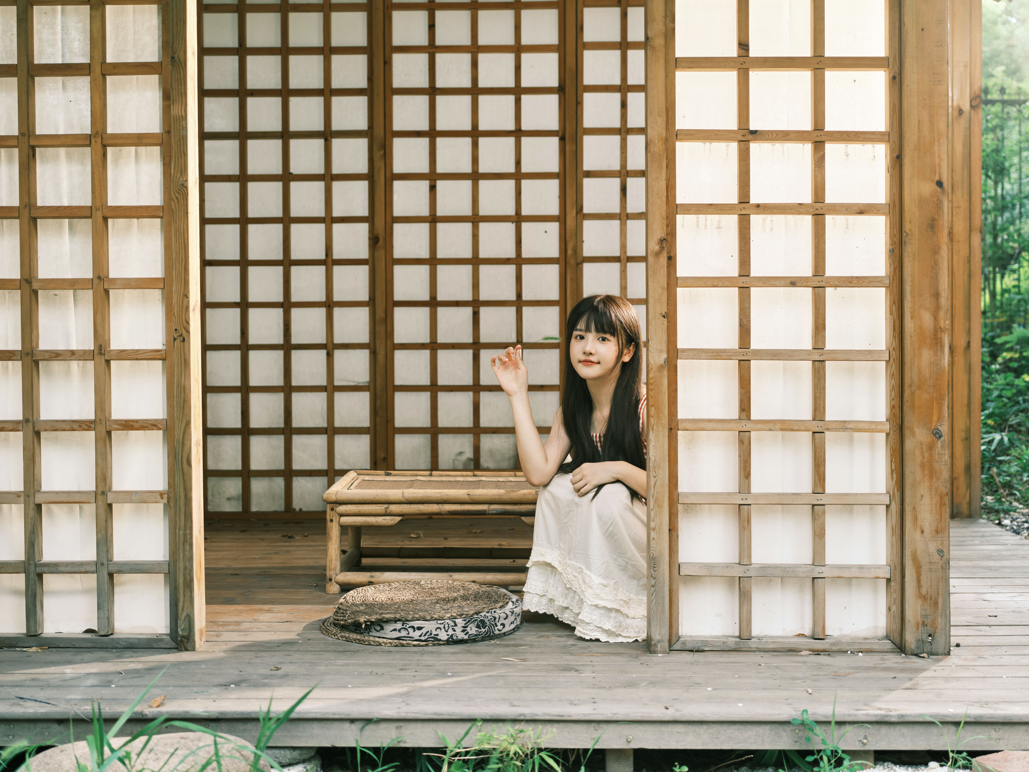 日式庭院 日系 小清新 清纯 少女 美图 写真 摄影&YiTuYu艺图语-4