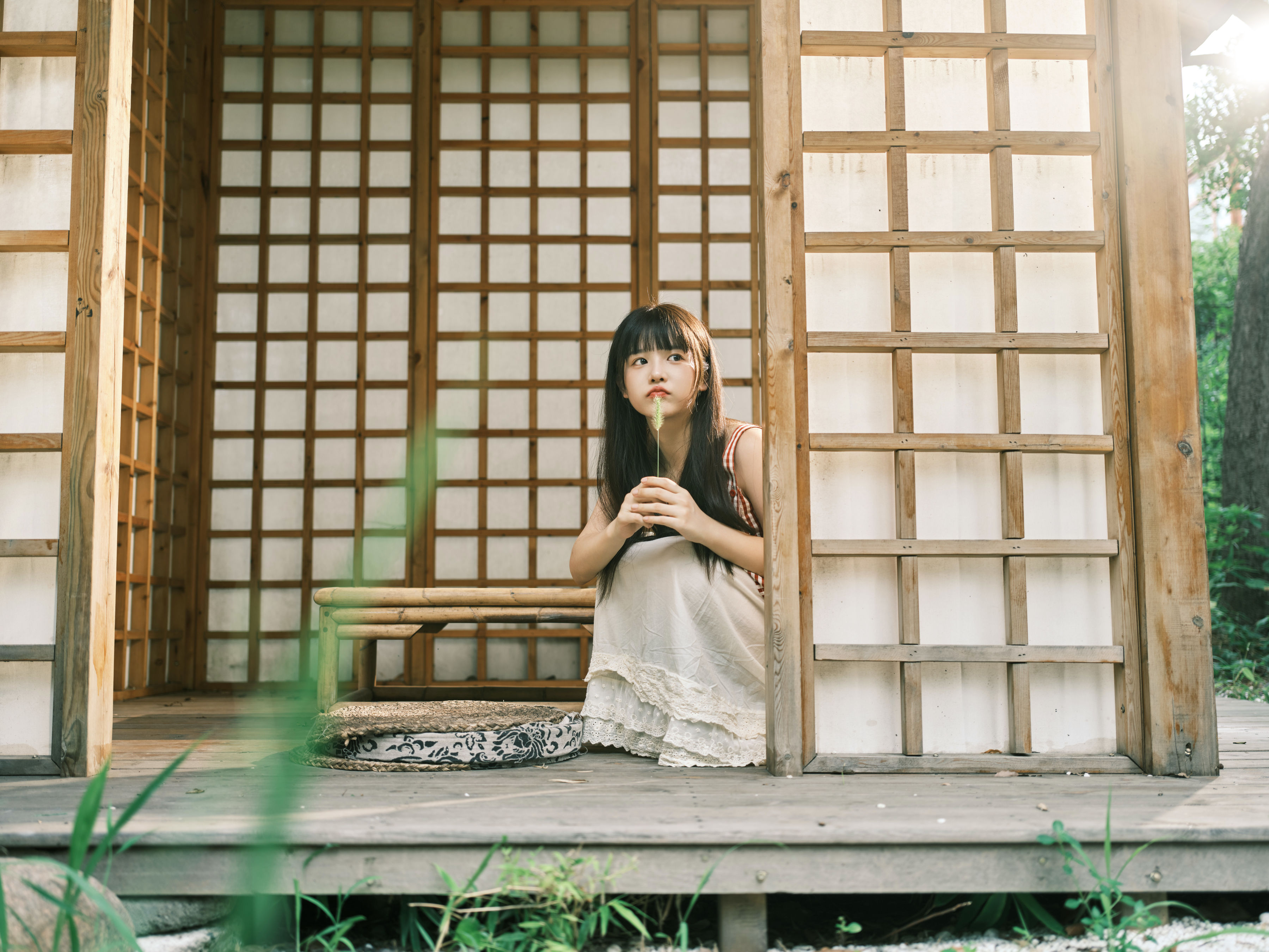 日式庭院 日系 小清新 清纯 少女 美图 写真 摄影&YiTuYu艺图语-3