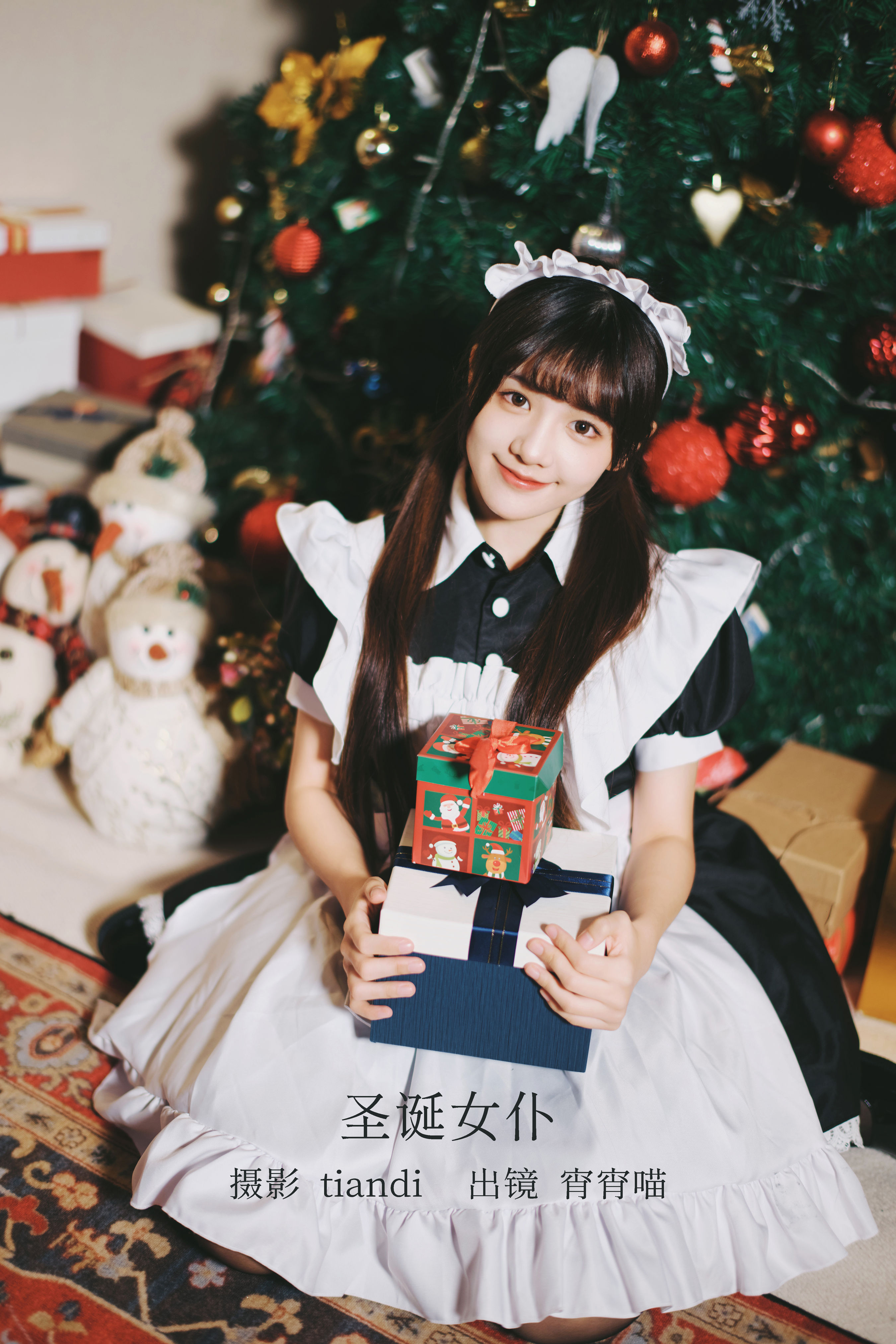 圣诞女仆 可爱 美少女 节日 圣诞节 写真&YiTuYu艺图语-1