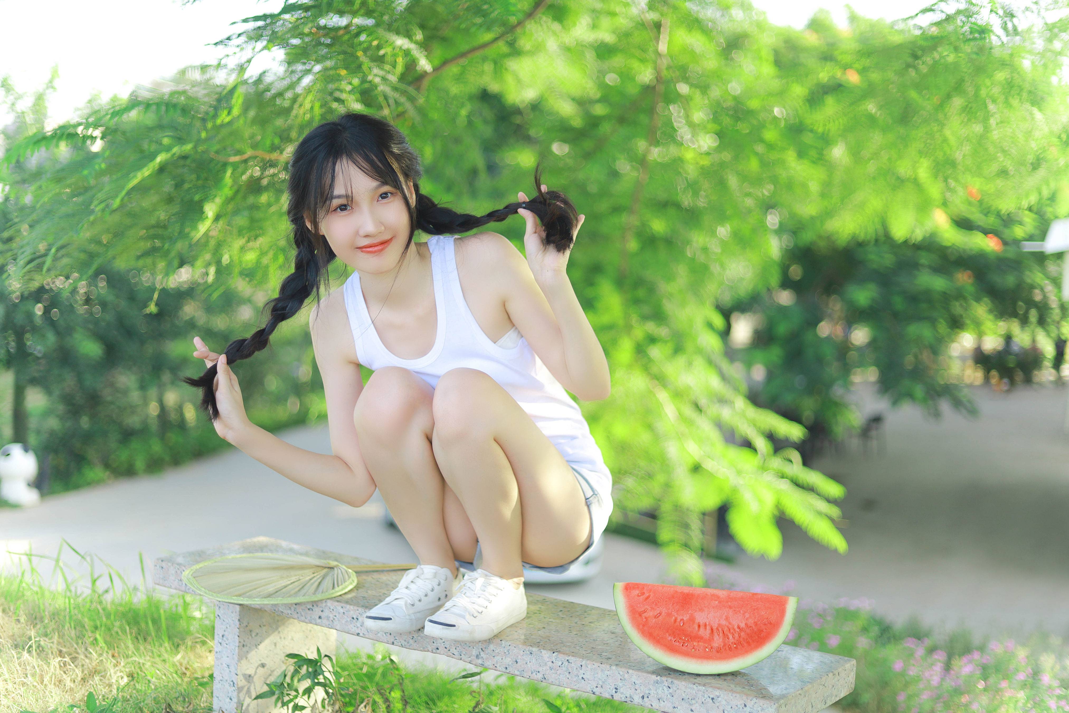 清爽夏日 小清新 夏天 西瓜少女 写真集&YiTuYu艺图语-5