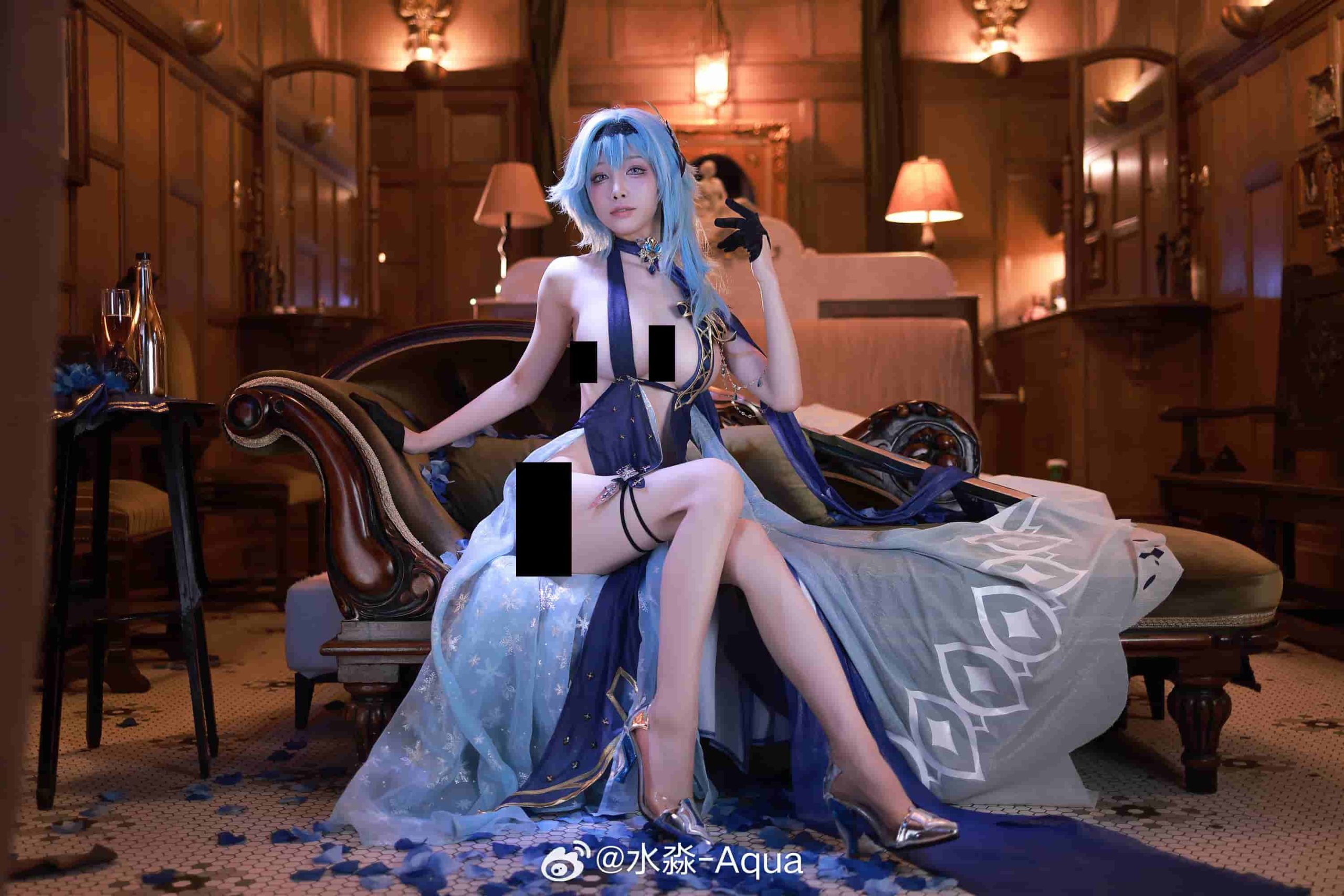 水淼aqua付费图包作品资源，原神角色Cosplay感受动漫世界的魅力