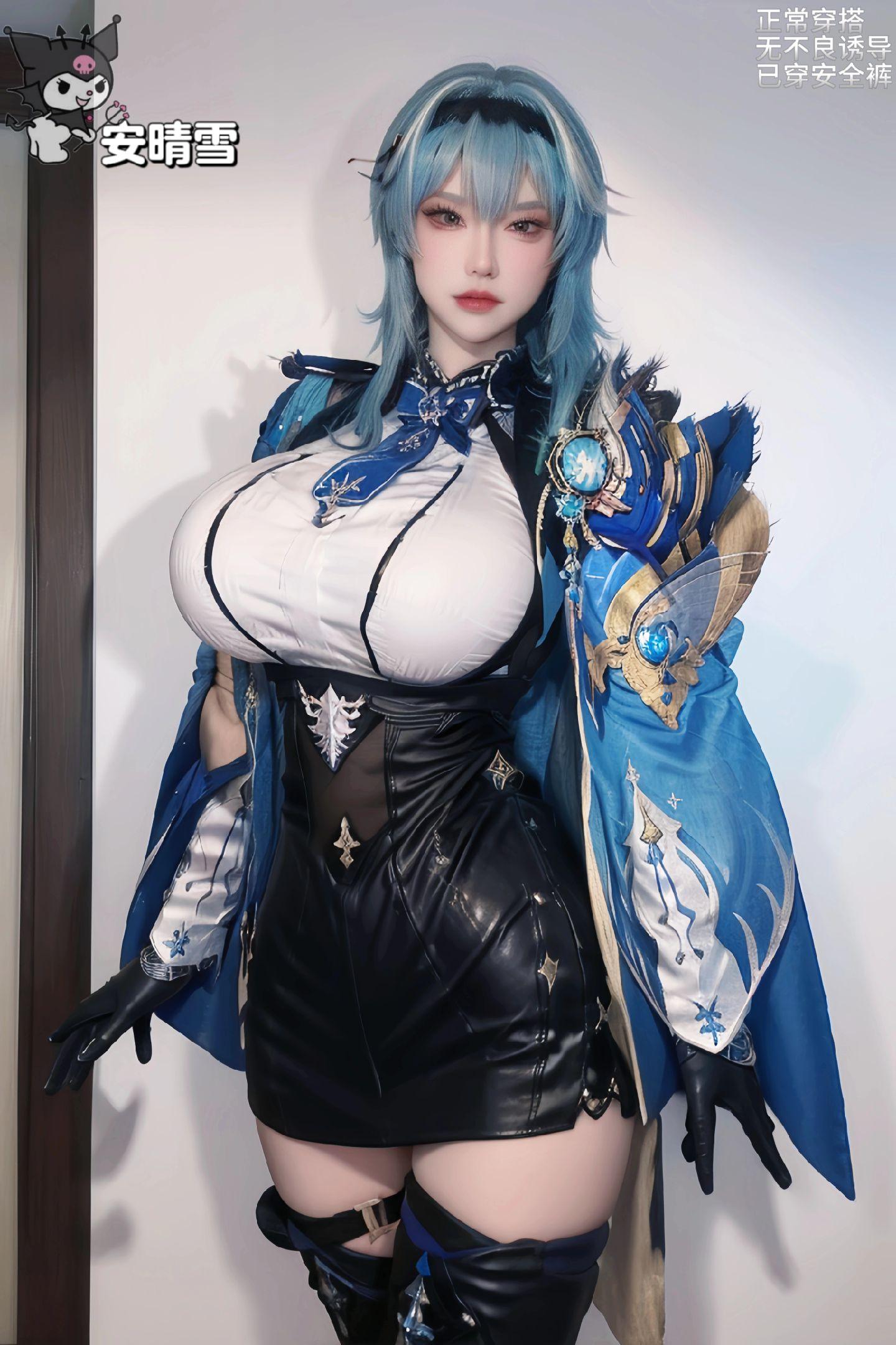 coser@Potato Godzilla 变身《最终幻想 VII》中的蒂法活力四射，蒂法cos高清美图