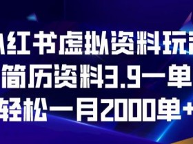 小红书爆款笔记怎么写，虚拟资料项目实操技巧