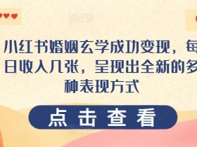 如何通过小红书短剧赚钱，零成本项目的实操教程