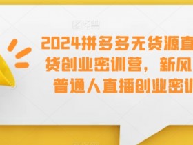 拼多多无人直播详细操作方法，从选品到推广的完整指南