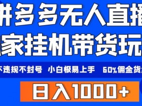 拼多多无人直播软件功能解析，如何选择适合自己的工具