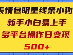 抖音表情包小程序变现怎么玩，一条龙操作解析