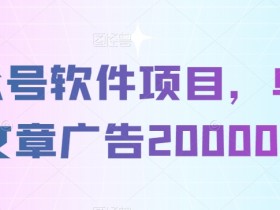 公众号流量主项目盈利模型，拆解赚钱路径与操作细节