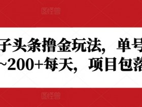 今日头条短视频搬砖项目，轻松实现日赚700的操作方法