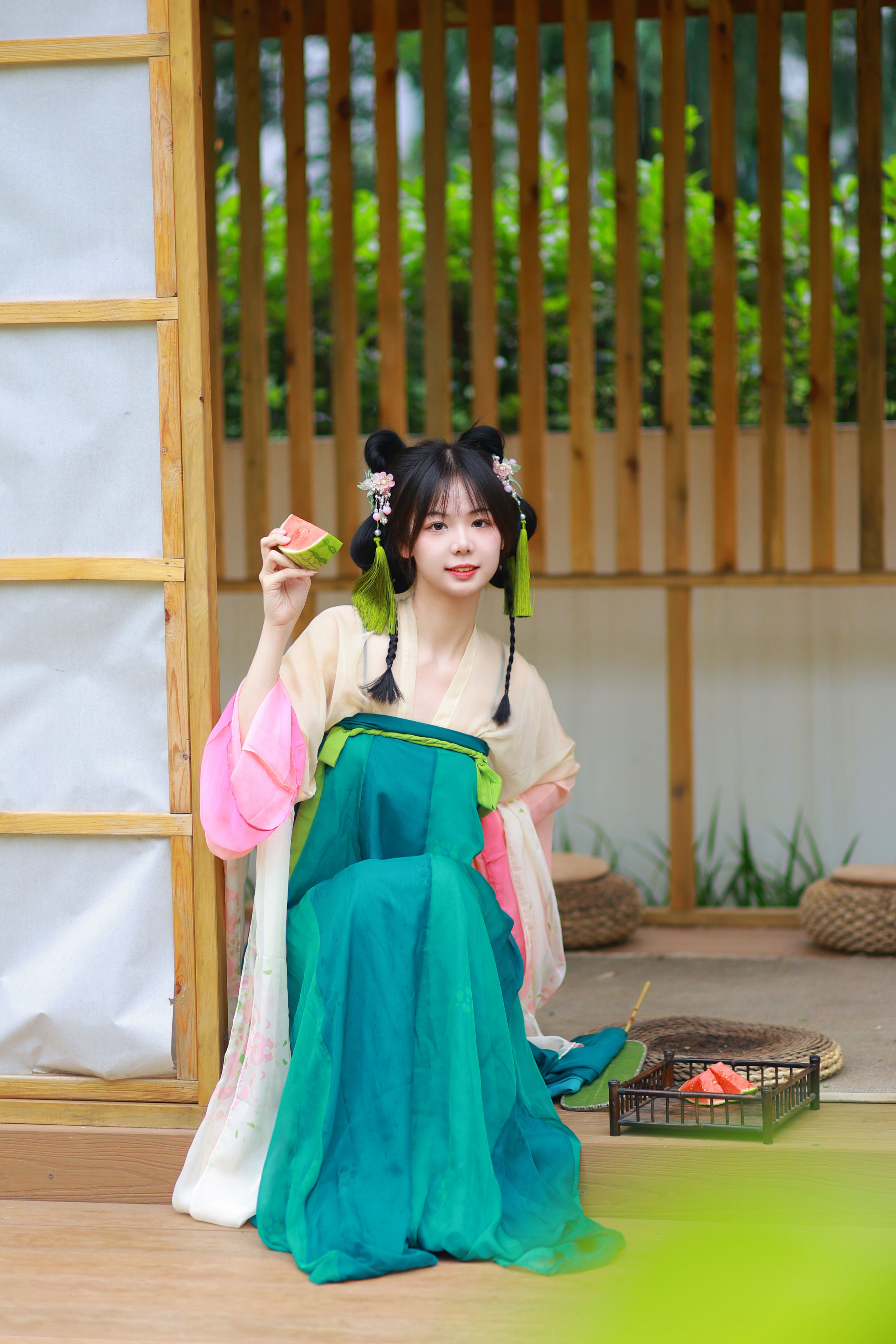 乘凉去 小仙女 少女 古风 汉服 可爱 莲花 夏天