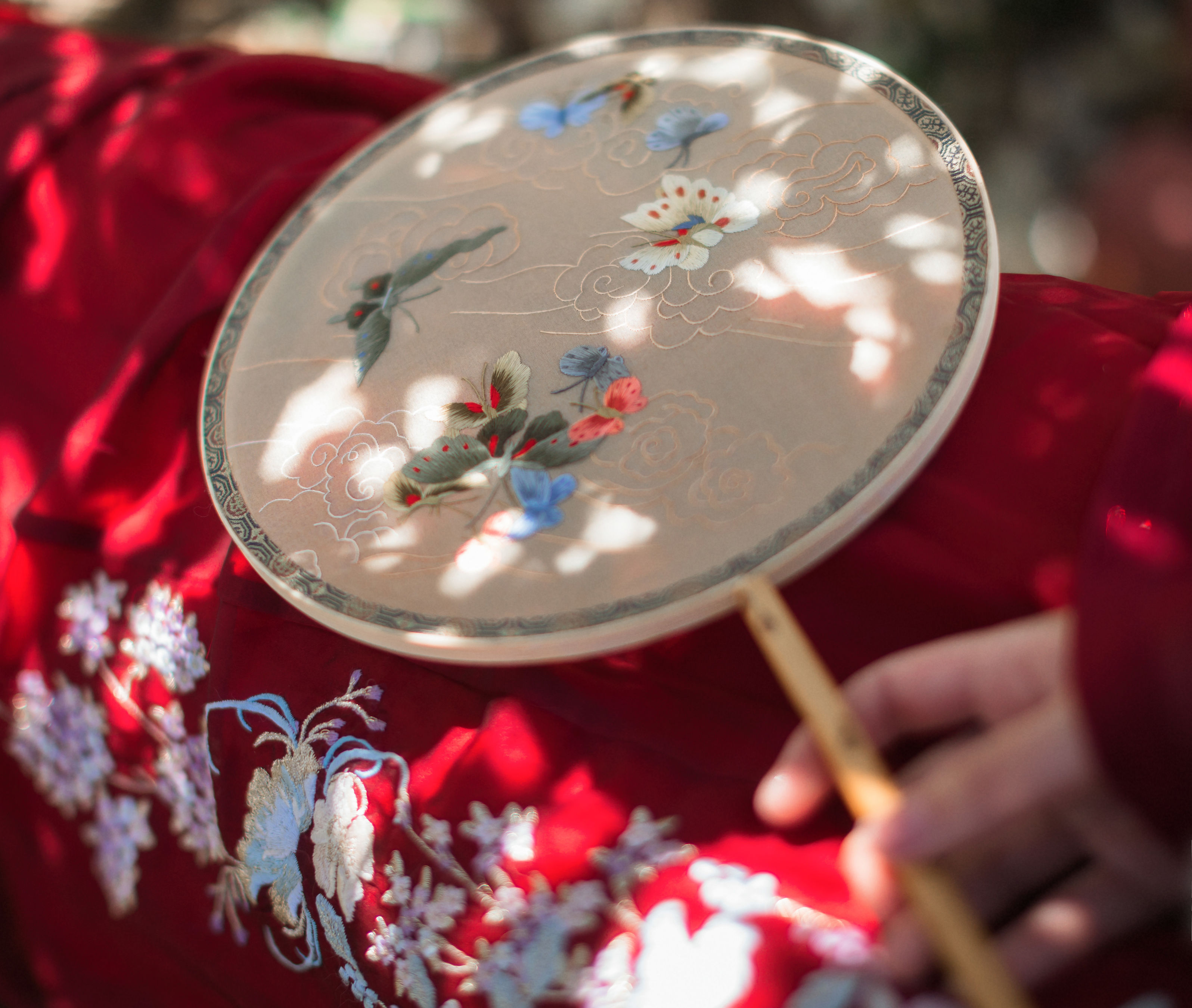 满堂花 花 小仙女 古装 红色 小姐姐 写真