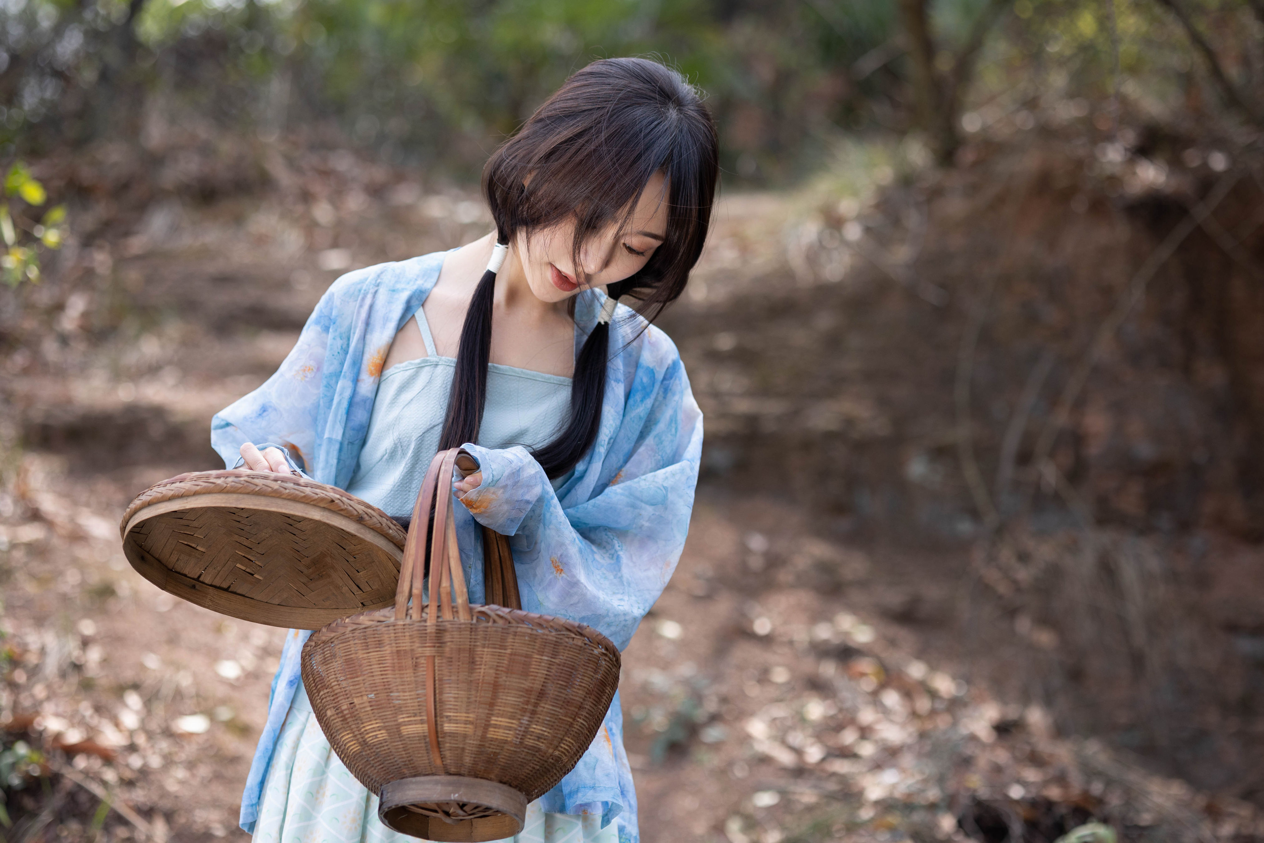 农家小日 古风 优美 意境 情感 艺术 少女 中国风