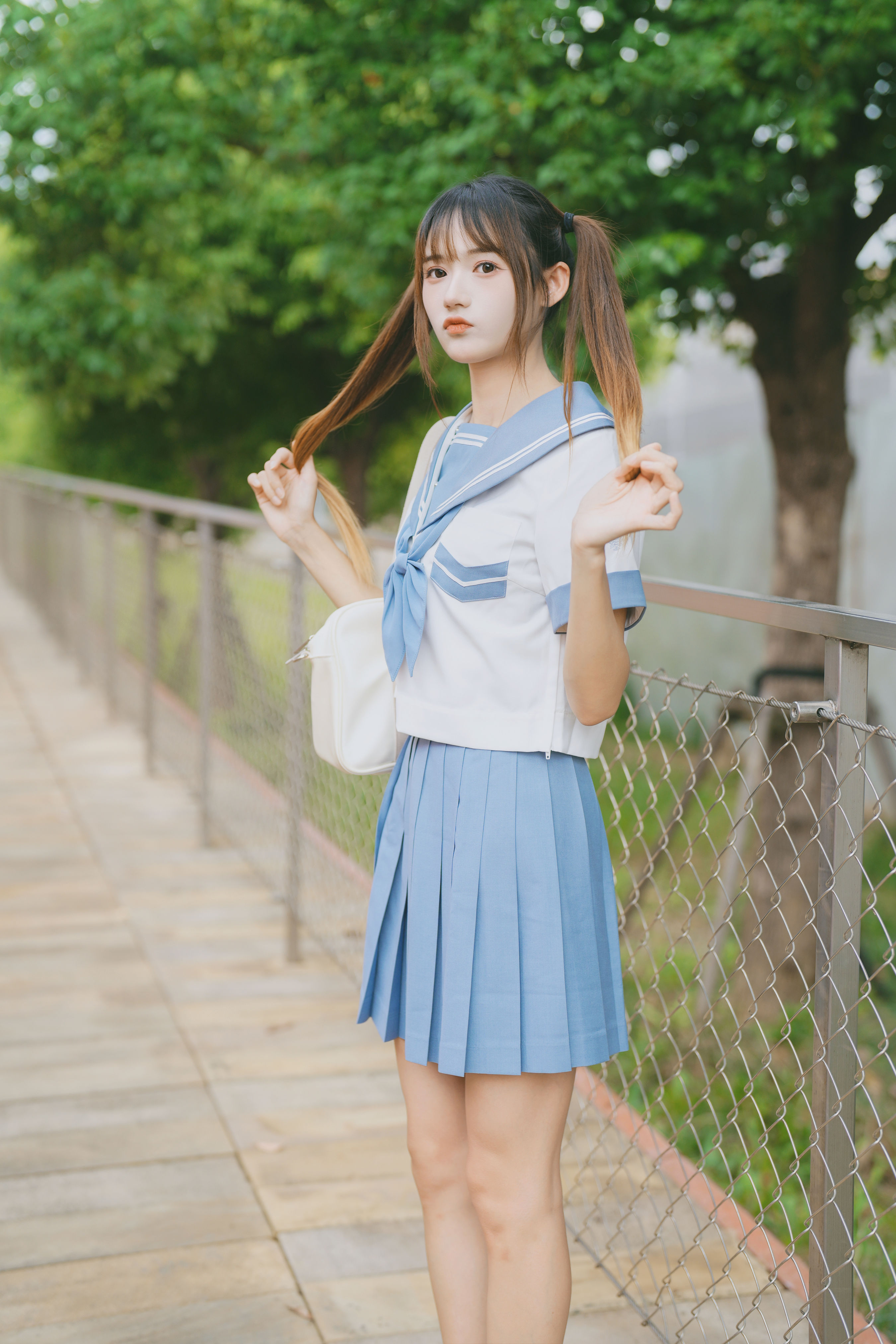 放学回家 二次元 JK 水手服 闺蜜 校花 街拍 可爱 美少女 日系