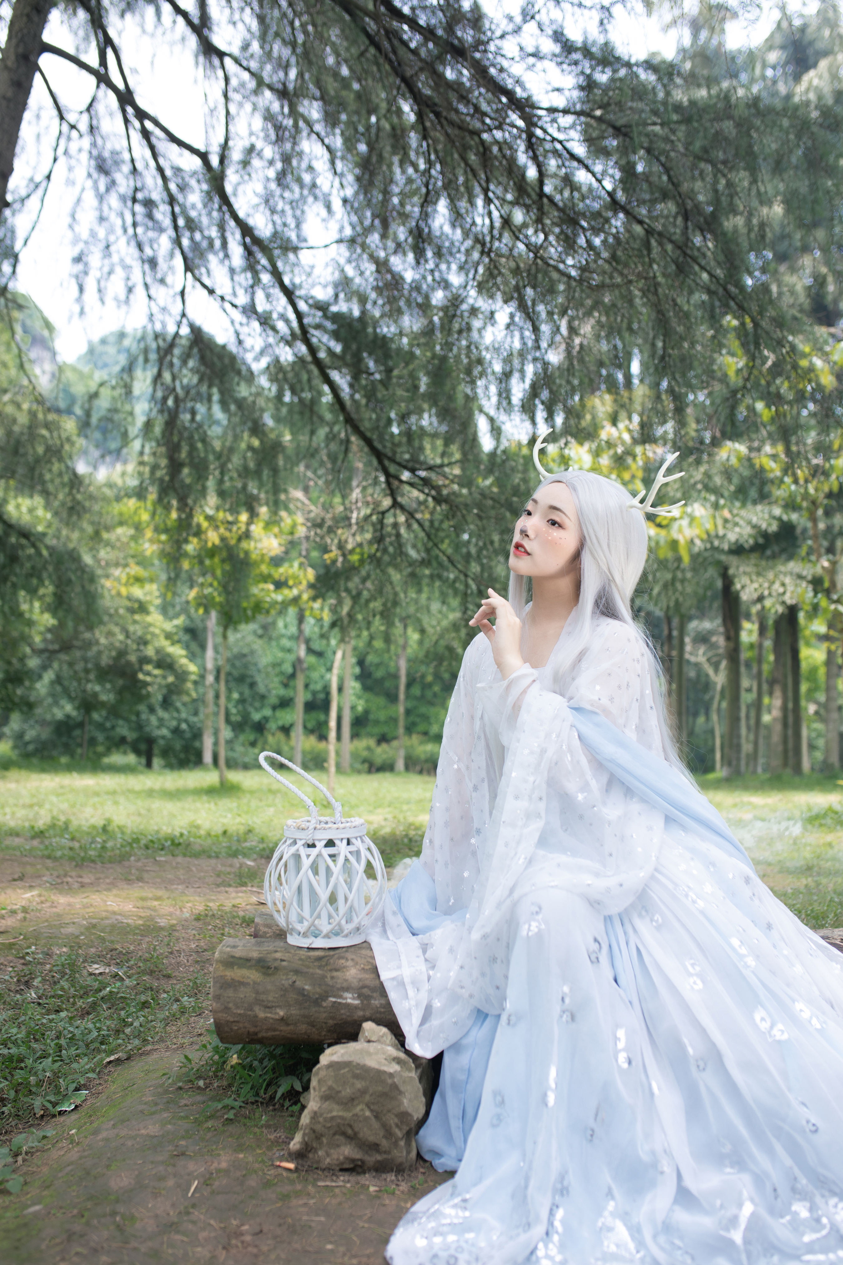 鹿 二次元 Cosplay 小清新 仙气 树林 美图