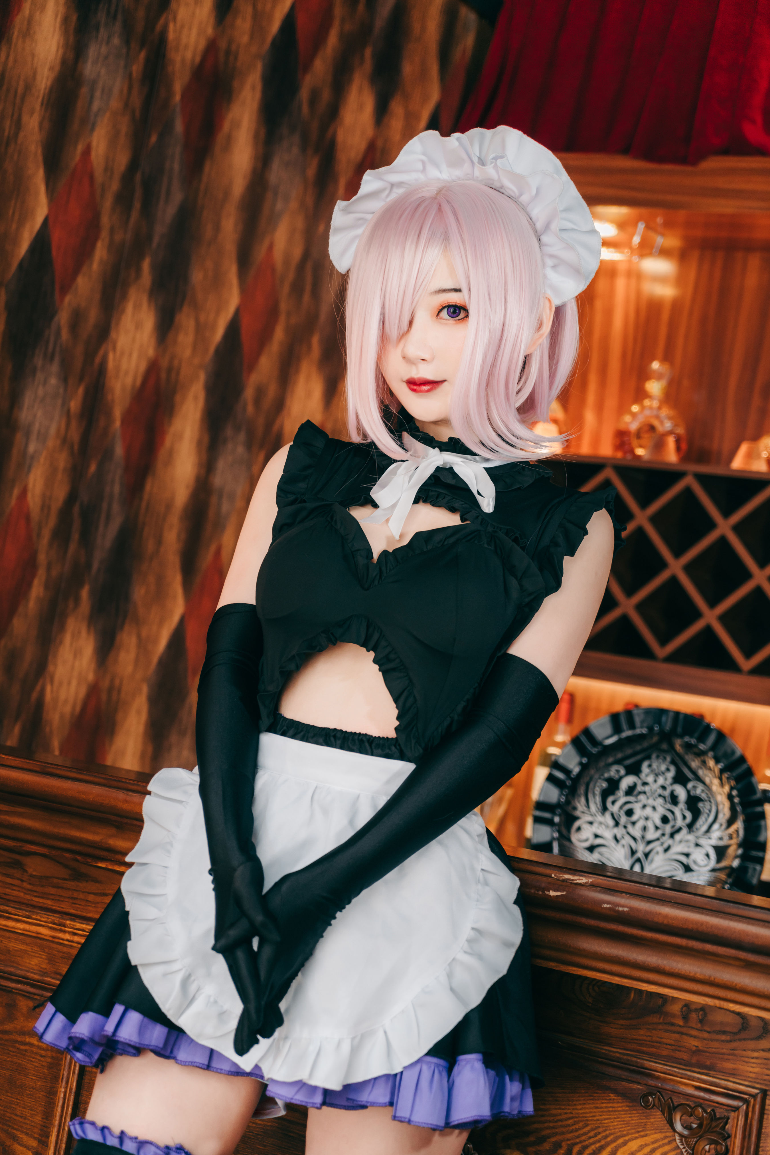 玛修女仆装 女仆 Cosplay 二次元 制服 妹子